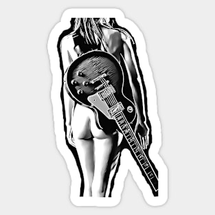 Guitars LAy Down 2 Sticker